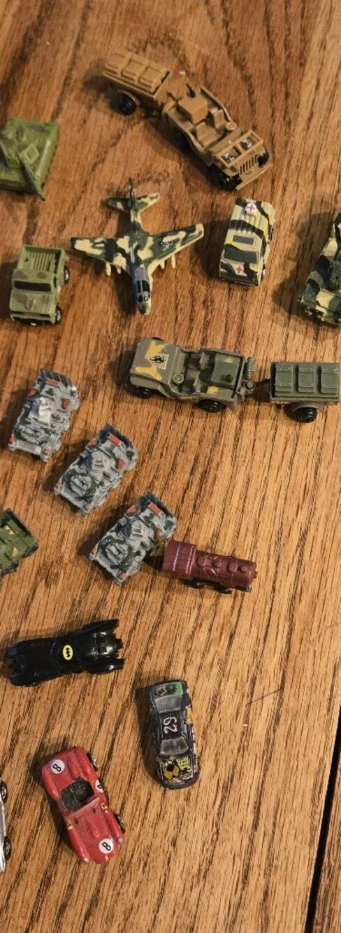 Lot Of 57 Micro Machines Military Airplanes  Trucks Cars Farm Boats